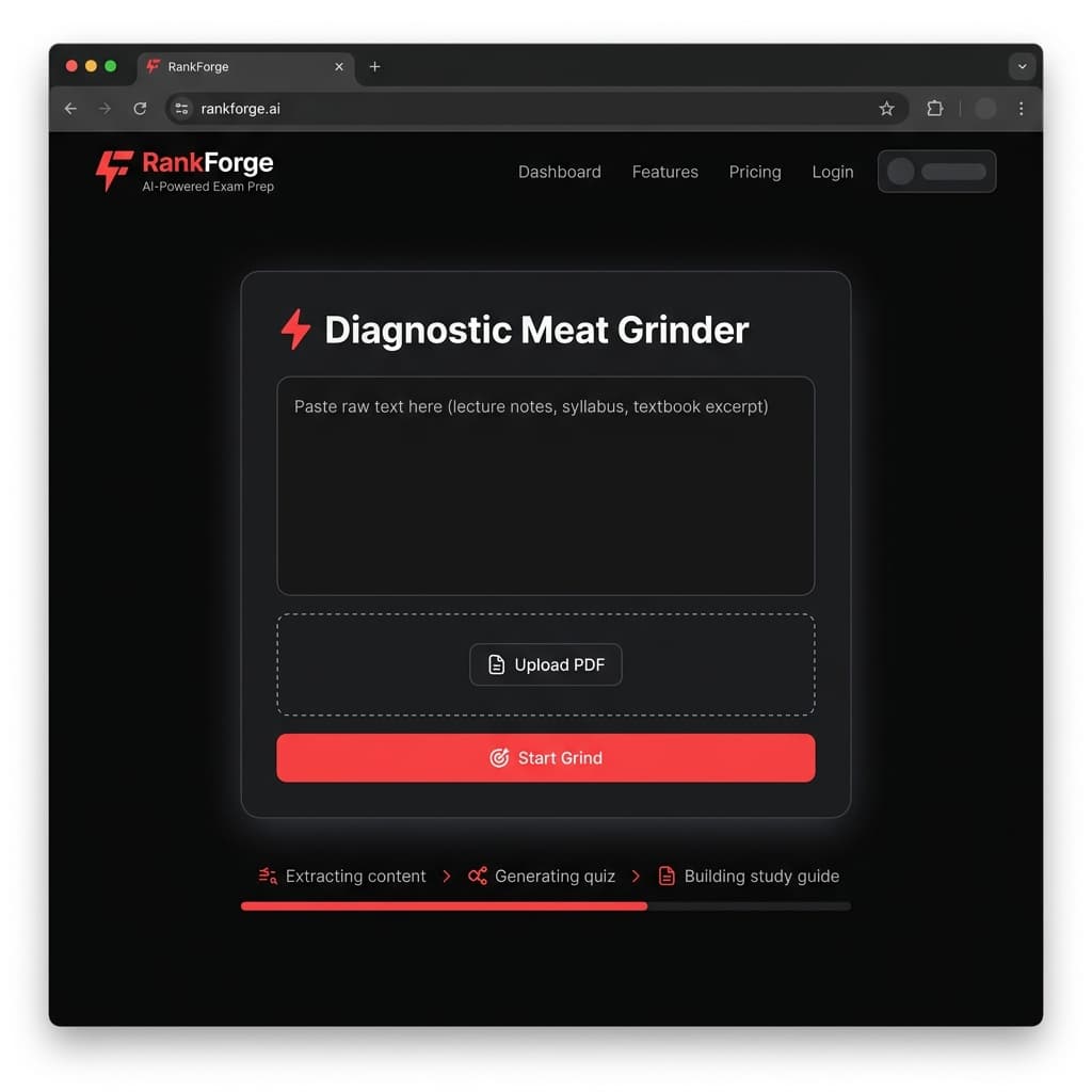 Diagnostic Meat Grinder upload interface